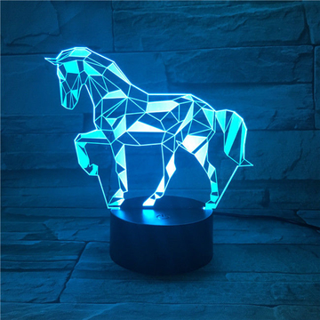 3D Night Light Lamp Unicorn Light