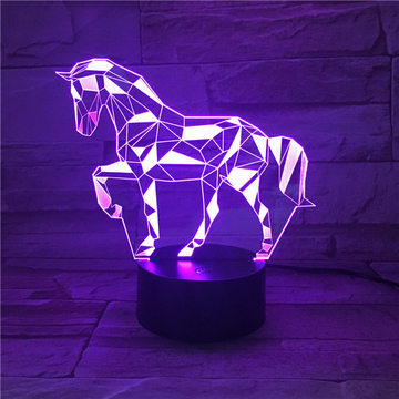 3D Night Light Lamp Unicorn Light