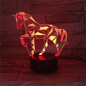 3D Night Light Lamp Unicorn Light