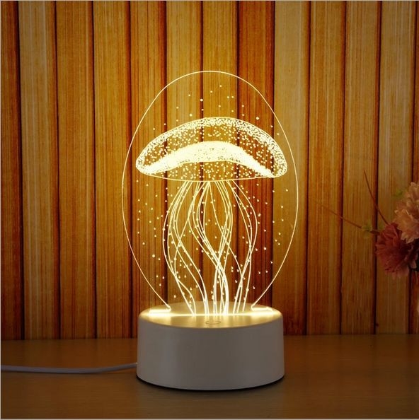 3D Creatives Acrylic Board Night Light for gifts OEM artwork is welcomed