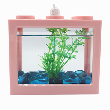 Block Mini Fish tank Good items for home decorations