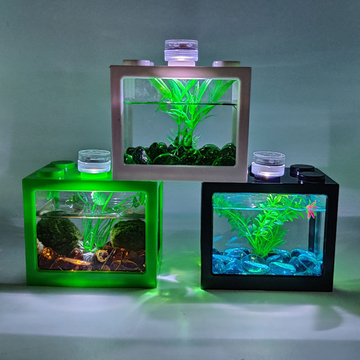 Block Mini Fish tank Good items for home decorations