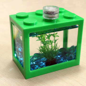 Block Mini Fish tank Good items for home decorations