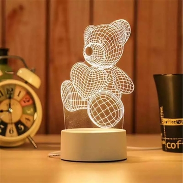  2020 Cartoon 3D lamp bedroom decorative night