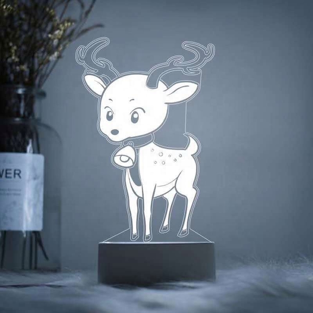  2021 Cartoon 3D lamp bedroom decorative night light