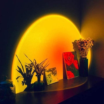 Sunset Projection Lamp Led Table Light Rainbow Morden Small Night Light for Living Room Bedroom Sunset Projector