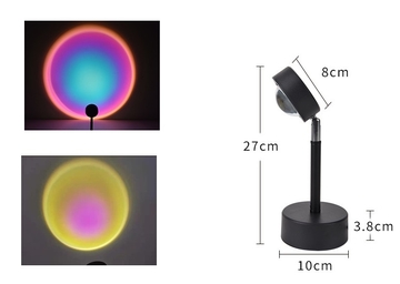 Background light Modern LED Floor Lamp Rainbow Sunsets Projection Decoration Standing Light