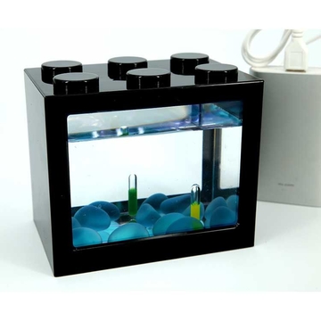 Acrylic Fish Tank Aquarium  Office Mini Cuboid Fish Tank Cylinder Round Acrylic coffee table Betta Fish Tank out door